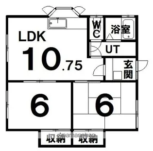 原マンション【3階】の間取り