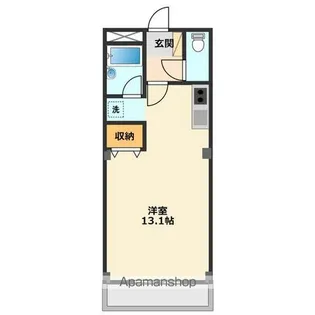ウィートハウス【101号室】の間取り