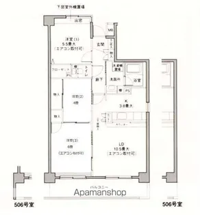 スミスあおやま【5階】の間取り