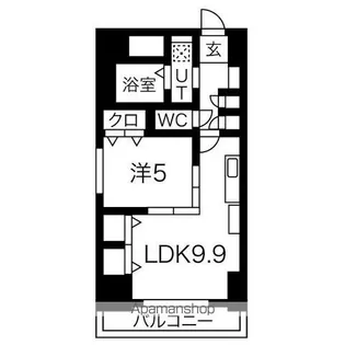 プレステージ千種【11階】の間取り