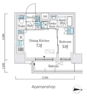 クインテット錦糸公園【5階】の間取り