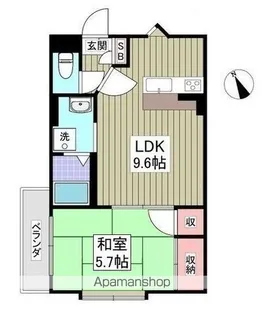 ランドール坂戸【5階】の間取り