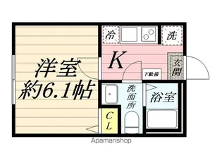 神奈川県横浜市保土ケ谷区桜ケ丘1丁目【アパート】の間取り