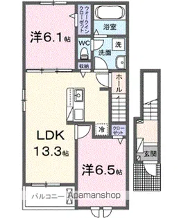 リアライズⅡ【2階】の間取り