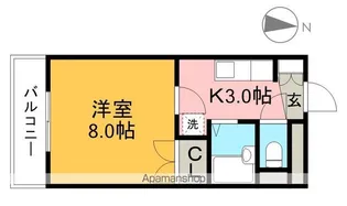 コーポ成岡【2階】の間取り