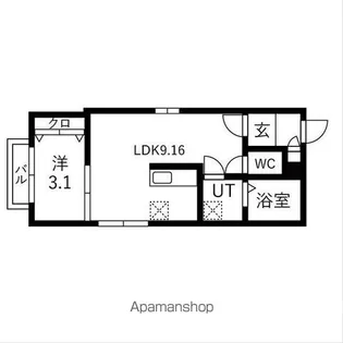 カーササクラーレ【1階】の間取り