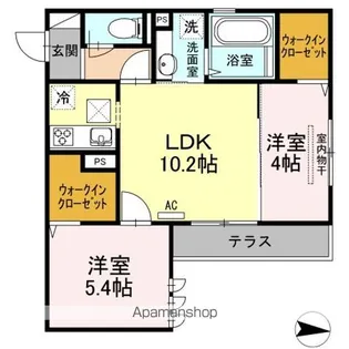 ブランノワール アン【1階】の間取り