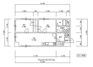 シティライフ赤塚【5階】の間取り