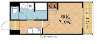 パーラム関目【4階】の間取り