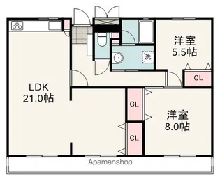 AVENIR大岩【2階】の間取り
