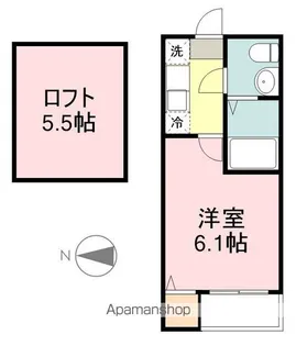 リシュール八乙女【1階】の間取り