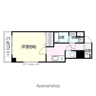 インプレイス中央【2階】の間取り