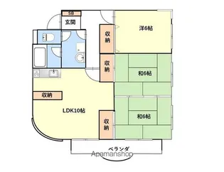 マンション元町【201号室】の間取り