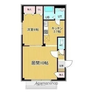 リベア的場【1階】の間取り