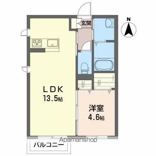 アプローズ香Ⅲ【2階】の間取り