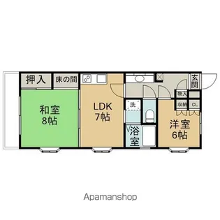 レジデンス上杉【2階】の間取り