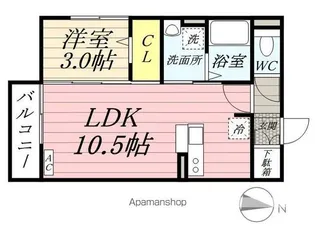 コート・フィオーレ【1階】の間取り