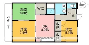 パークサイド高須Ⅱ【3階】の間取り