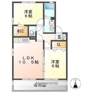 アザレア【1階】の間取り