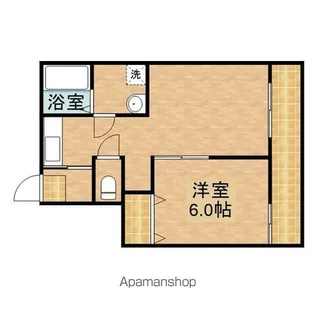 井松マンションB【201号室】の間取り