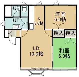 メゾン・ド・グレース【201号室】の間取り