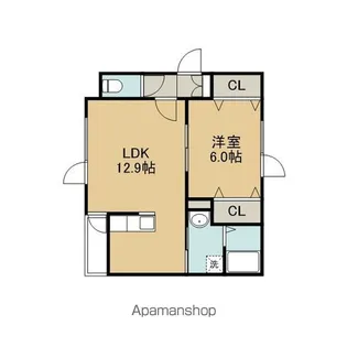 レインボーハウスBONHEUR【3階】の間取り