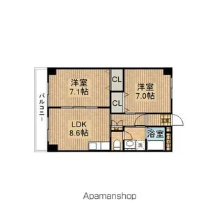 第4ジーオンビル【2階】の間取り