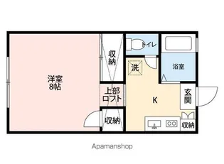 丘の上のアトリエ【2階】の間取り
