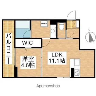 ノクターン内山【2階】の間取り