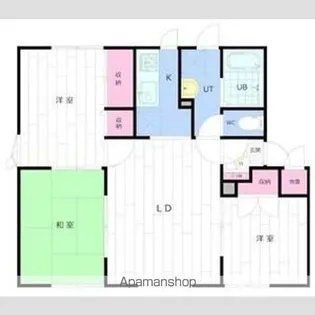 メイユール喜寿Dー2【1階】の間取り
