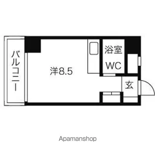 二条GCビル【701号室】の間取り