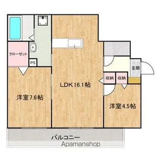 FORT RISE【1階】の間取り