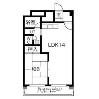 リネット丸友【607号室】の間取り