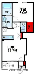 MAISON STELLA MON【103号室】の間取り