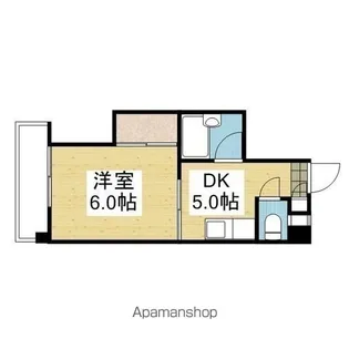 第6ゴトービル【302.号室】の間取り