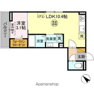 ウィン ヴェール21【2階】の間取り