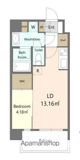 ALIVIS六本松【8階】の間取り