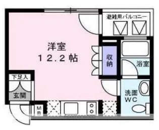 アリス・マナーガーデン銀座ウォーク【3階】の間取り