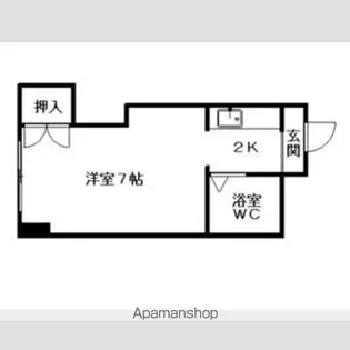 クィーン南5条【4階】の間取り