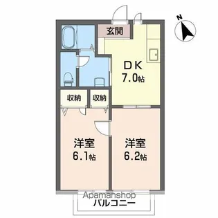 ディアス サンライズ【2階】の間取り