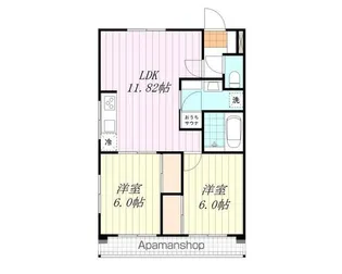 トロワボヌール川内【2階】の間取り