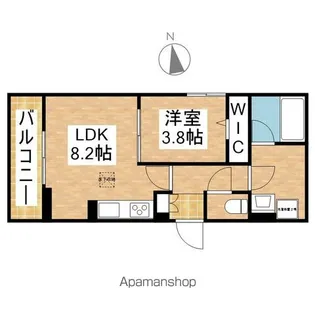 ノクターン内山【1階】の間取り