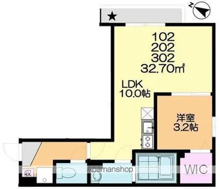 千葉県千葉市中央区宮崎町【アパート】の間取り