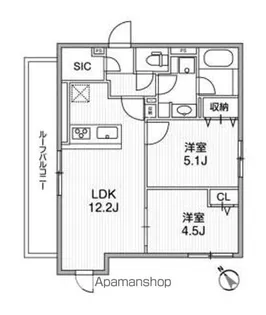 ラヴィエール滝野川【5階】の間取り