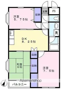 ベルーガMK【3階】の間取り