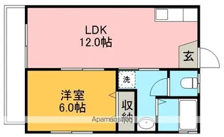 メゾンワタナベ【2階】の間取り