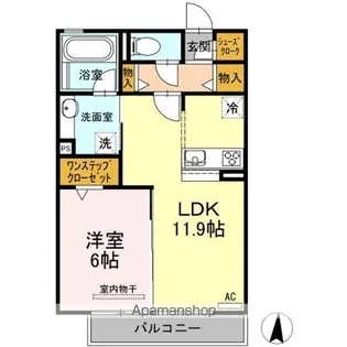 レクシオン横井【2階】の間取り