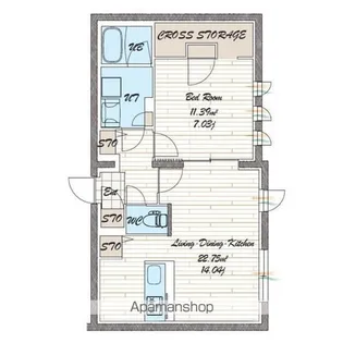 quador noie 今池【503号室】の間取り