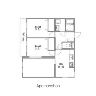 ハイツエクセル【2階】の間取り