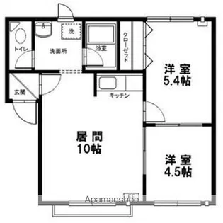エルフィーネⅤ【101号室】の間取り
